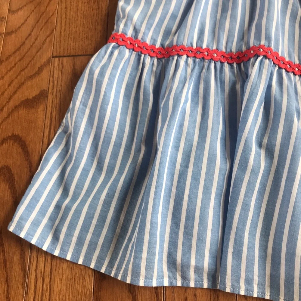 NWOT J.Crew Crewcuts Girls short sleeve striped dress 10 - Picture 4 of 8